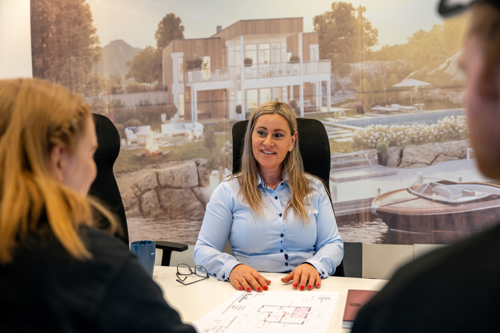 Boligkonsulent hos BoligPartner Haugesund, Henriette Opheim, forstår godt at Line og Kjetil valgte det prisgunstige ettplanshuset Lugo.